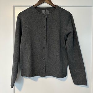 MUJI - Snap Front Gray Cardigan - S - Like New
